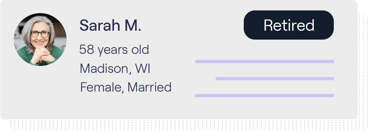 Audience retired profile card